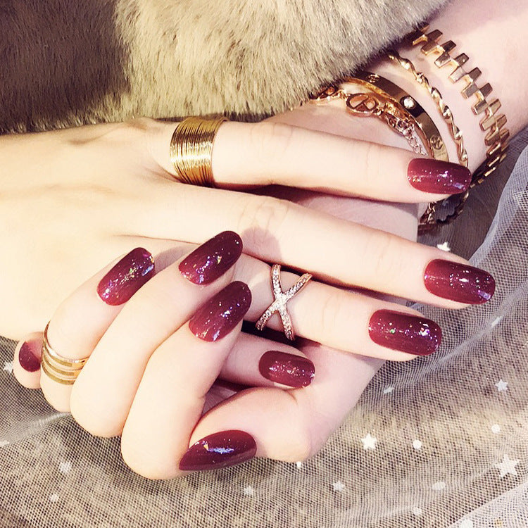 Fashion  nail Nail Tips Finished Product Fake Nails Fake Nails Pieces Manicure 24 Pieces Finished Product Good Quality L40