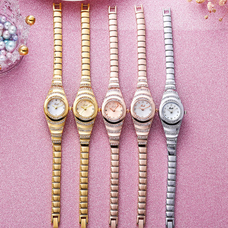 Fashion women's watchGedi Gedi Women's Bracelet Watch Middle and Ancient Niche High Sense Diamond Quartz Watch Women's Good-looking Waterproof Watch