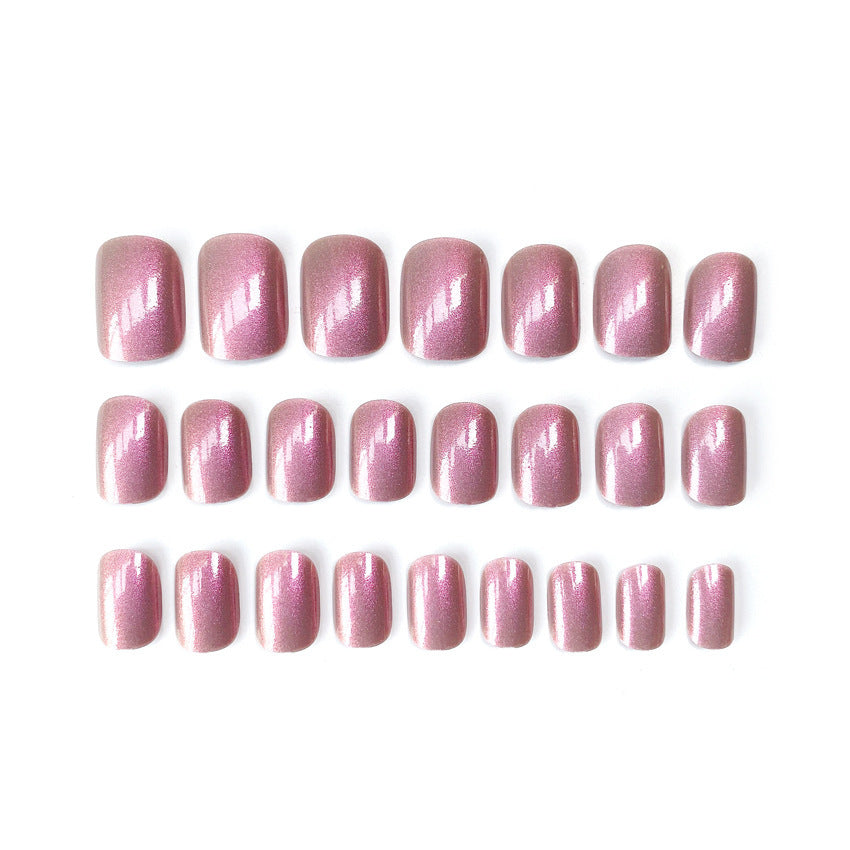 Fashion  nail Purple Light Aurora Temperament Mermaid Hand Toenail Wear Nail Finished Product Nail Stickers Fake Nails Nail Patch R1