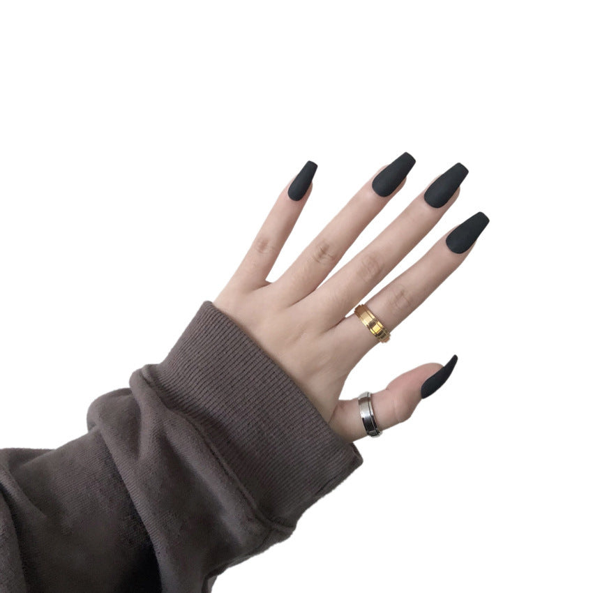 Fashion  nail Tina Manicure Long European and American Wear Manicure Scrub Ballet Fake Nail Tip Finished Product Nail Tip Manicure Implement Collection