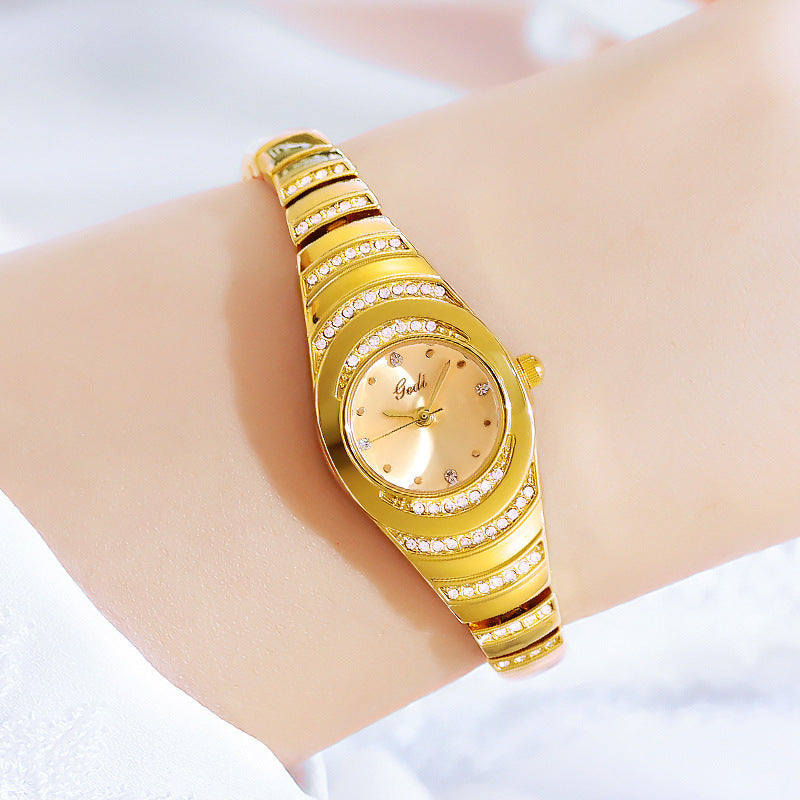 Fashion women's watchGedi Gedi Women's Bracelet Watch Middle and Ancient Niche High Sense Diamond Quartz Watch Women's Good-looking Waterproof Watch