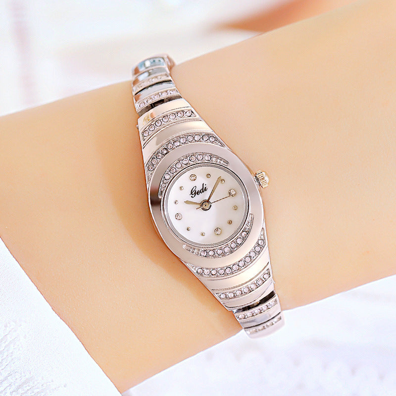 Fashion women's watchGedi Gedi Women's Bracelet Watch Middle and Ancient Niche High Sense Diamond Quartz Watch Women's Good-looking Waterproof Watch