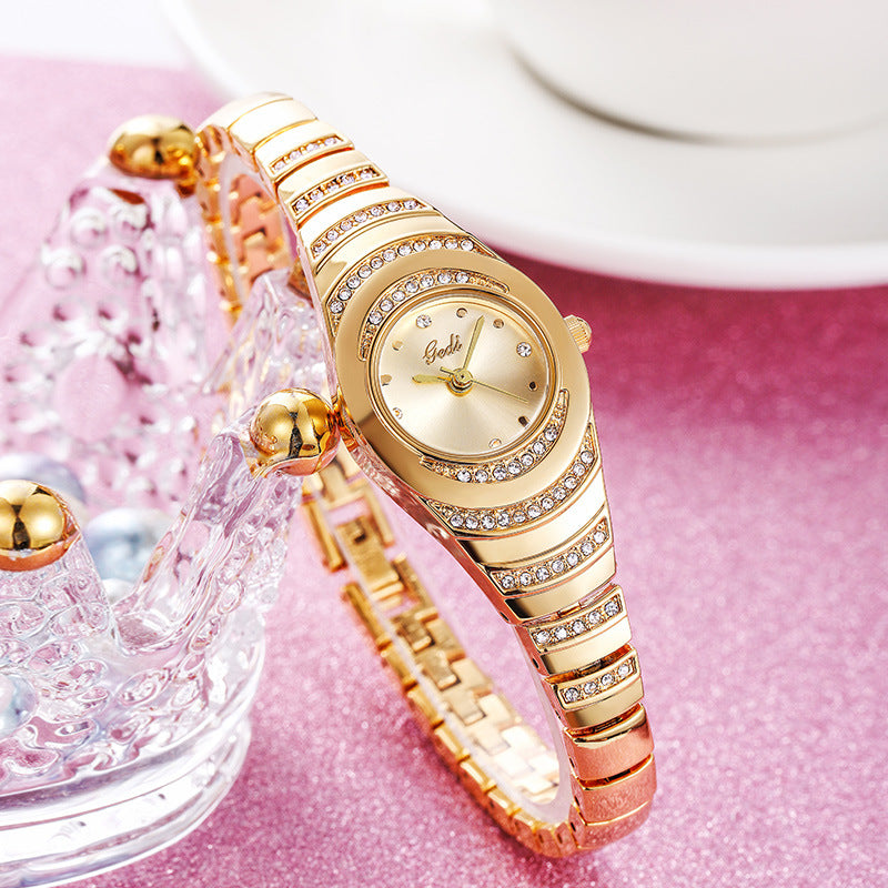 Fashion women's watchGedi Gedi Women's Bracelet Watch Middle and Ancient Niche High Sense Diamond Quartz Watch Women's Good-looking Waterproof Watch
