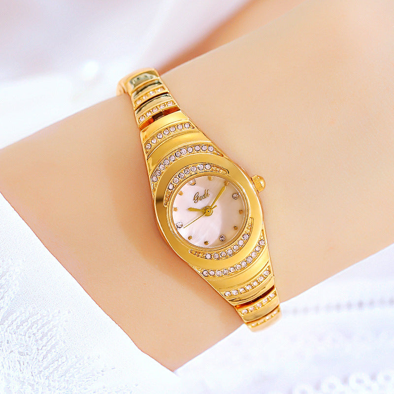 Fashion women's watchGedi Gedi Women's Bracelet Watch Middle and Ancient Niche High Sense Diamond Quartz Watch Women's Good-looking Waterproof Watch