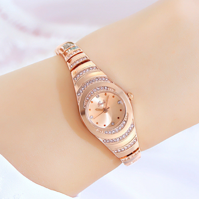 Fashion women's watchGedi Gedi Women's Bracelet Watch Middle and Ancient Niche High Sense Diamond Quartz Watch Women's Good-looking Waterproof Watch