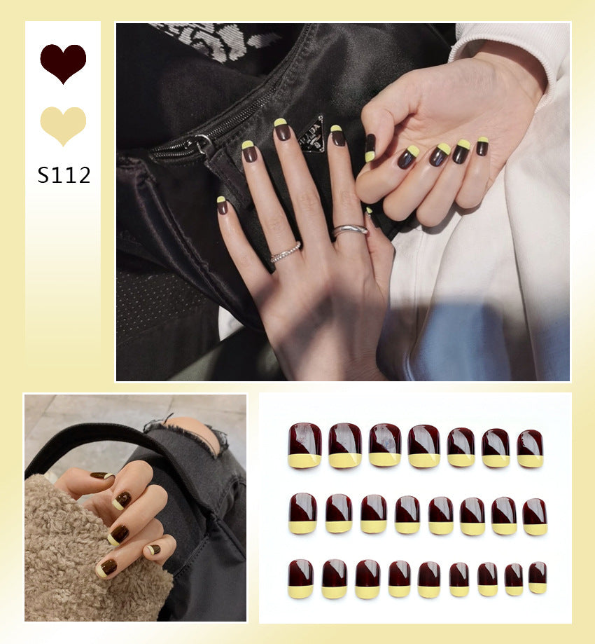 Fashion  nail Tina Manicure Long/Short Wear Manicure Popular Fake Nail Tip Finished Product Nail Tip Manicure Collection