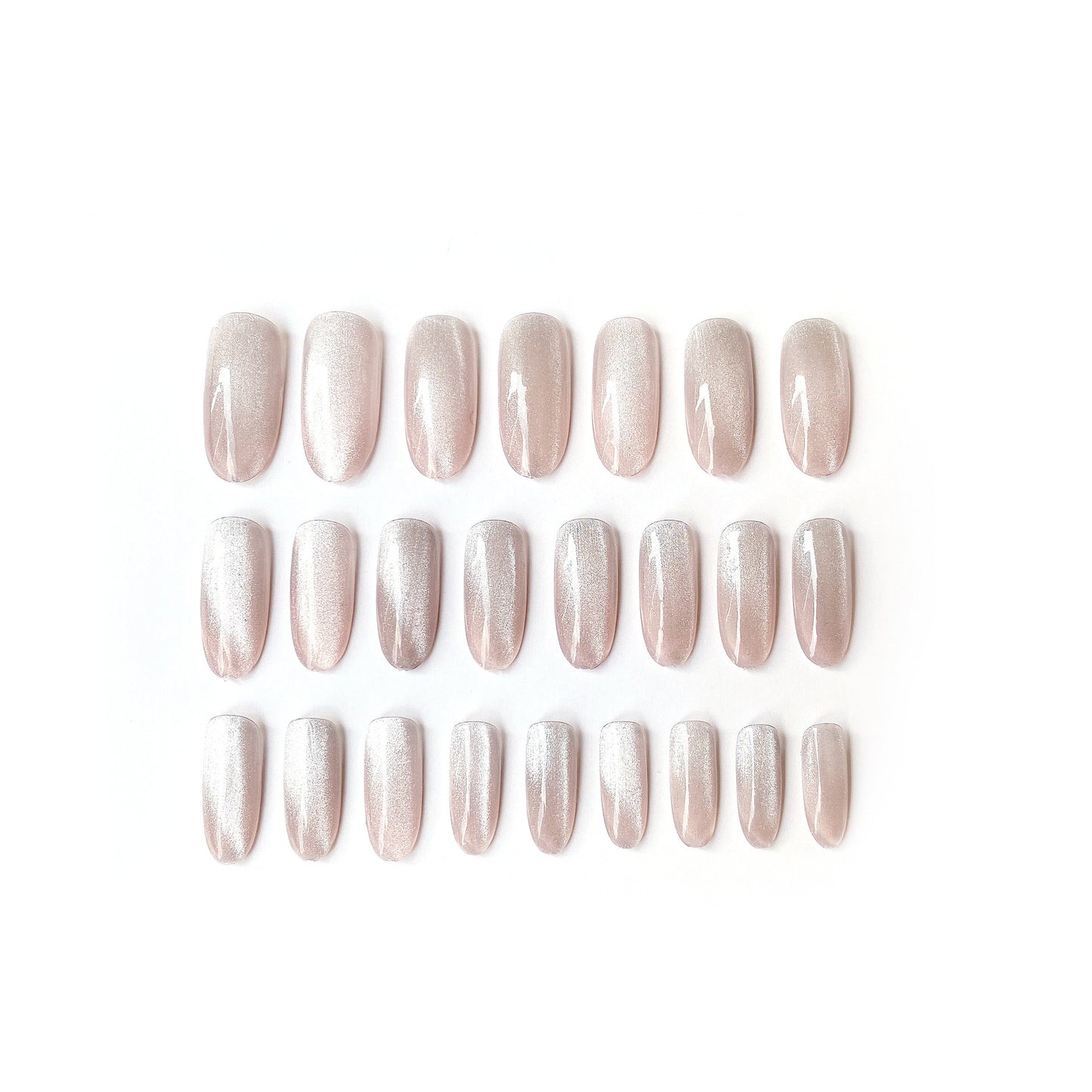 Fashion  nail Tina Finished Nail Beauty Internet Celebrity Same Ins Fake Nails Nail Stickers Crystal Cat's Eye UV Nail L32