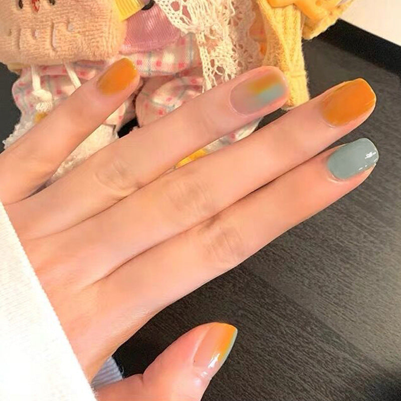 Fashion  nail New Fake Nails Nail Stickers Fake Nail Wearable Nail Beauty Nail Patch 24 Pieces Boxed S115