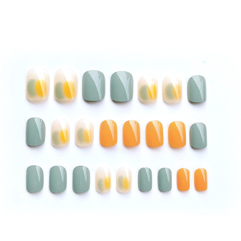 Fashion  nail New Fake Nails Nail Stickers Fake Nail Wearable Nail Beauty Nail Patch 24 Pieces Boxed S115