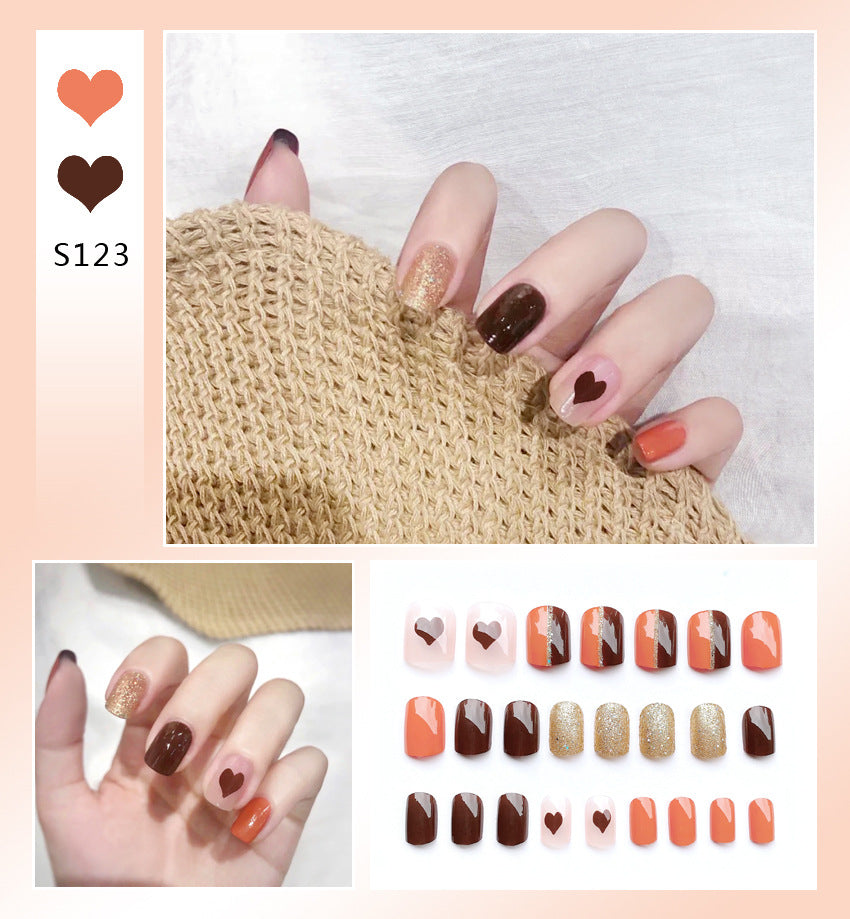 Fashion  nail Tina Manicure Long/Short Wear Manicure Popular Fake Nail Tip Finished Product Nail Tip Manicure Collection