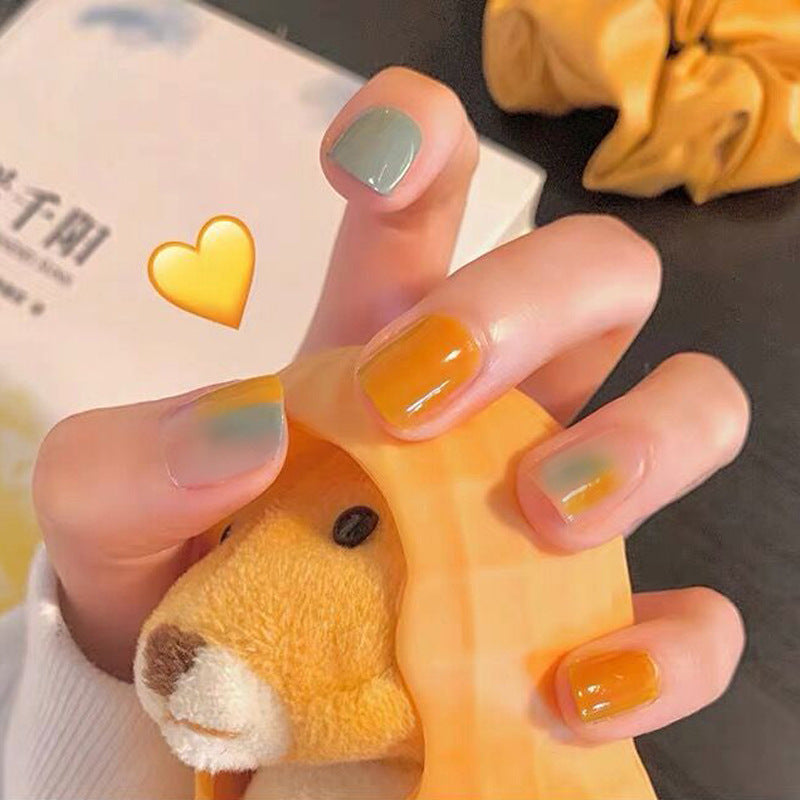 Fashion  nail New Fake Nails Nail Stickers Fake Nail Wearable Nail Beauty Nail Patch 24 Pieces Boxed S115