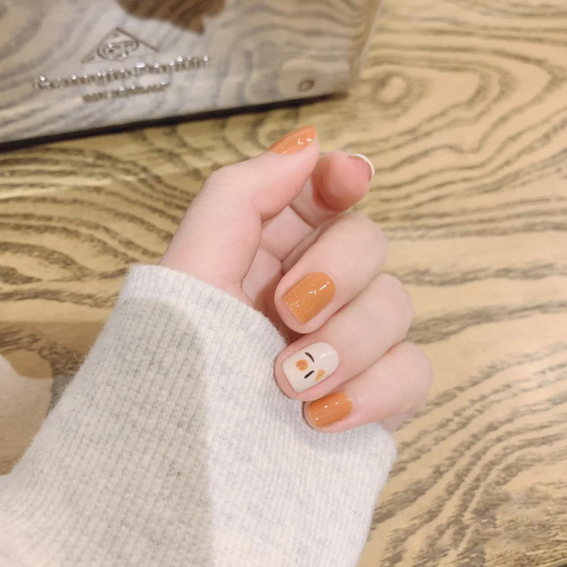 Fashion  nail 2020 New Nail Stickers Nail Tip Finished Wearable Nail Tips Nail Tip Removable Fake Nail Patch S120