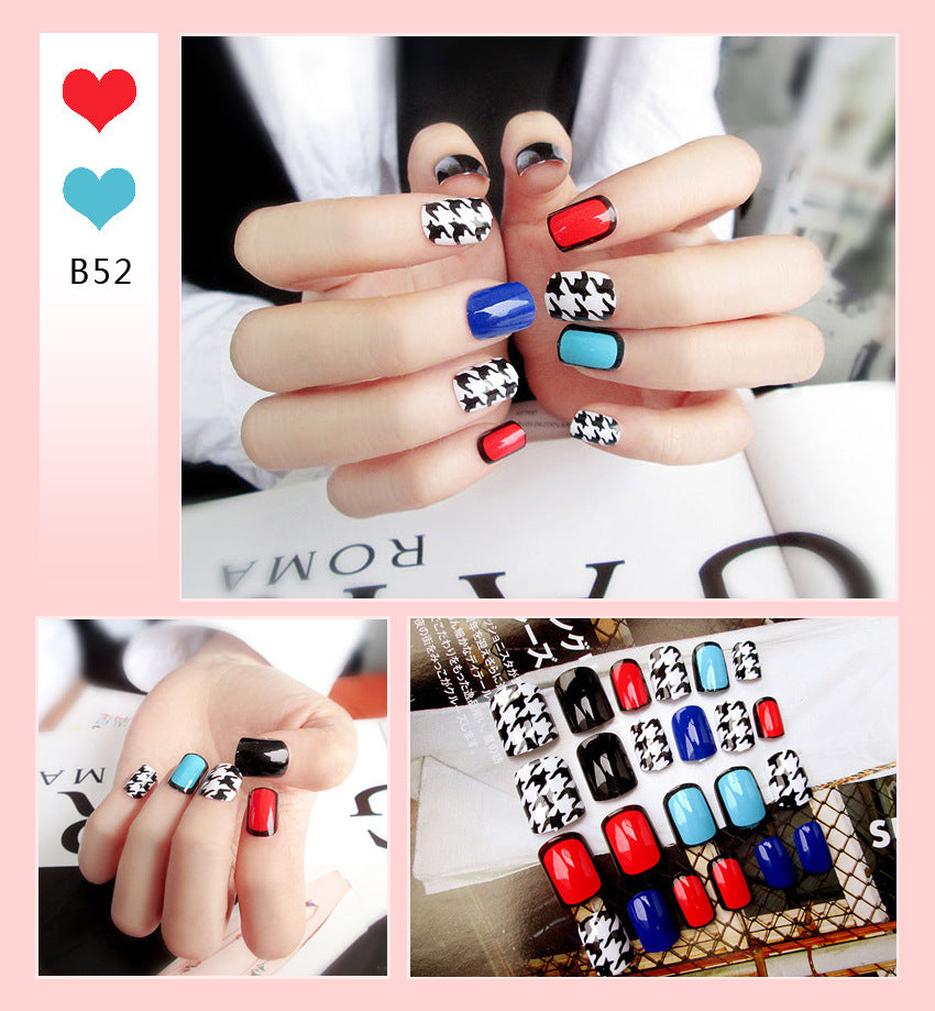 Fashion  nail Internet Celebrity Fake Nail Patch Wear Armor Finished Product Nail Tip Nail Stickers Disassembly Nail Patch Female Removable Nail Stickers