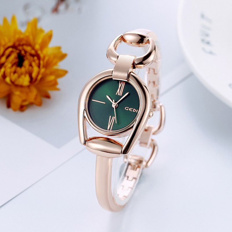 Fashion women's watchNew Cross-Border New Women's Bracelet Watch Douyin Online Influencer Same Watch Fashion Simple Temperament Hollow Sheet Women