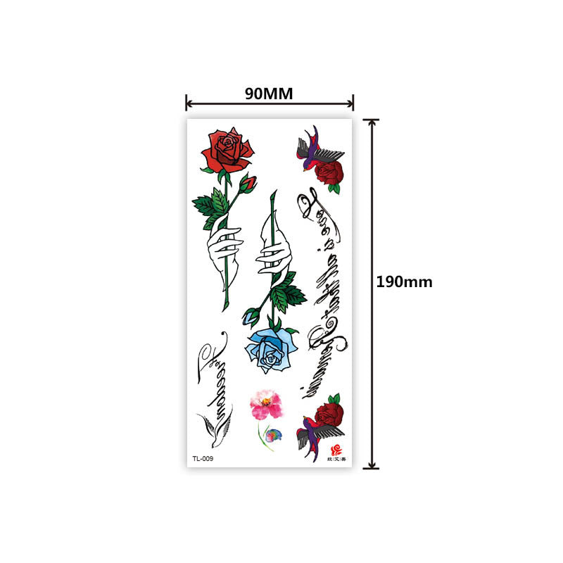 Free shipping Tattoo In Stock Factory Wholesale Tattoo Sticker Flower Animal Tattoo Sticker Waterproof Colorful Plant Animal Tattoo Sticker Tattoo