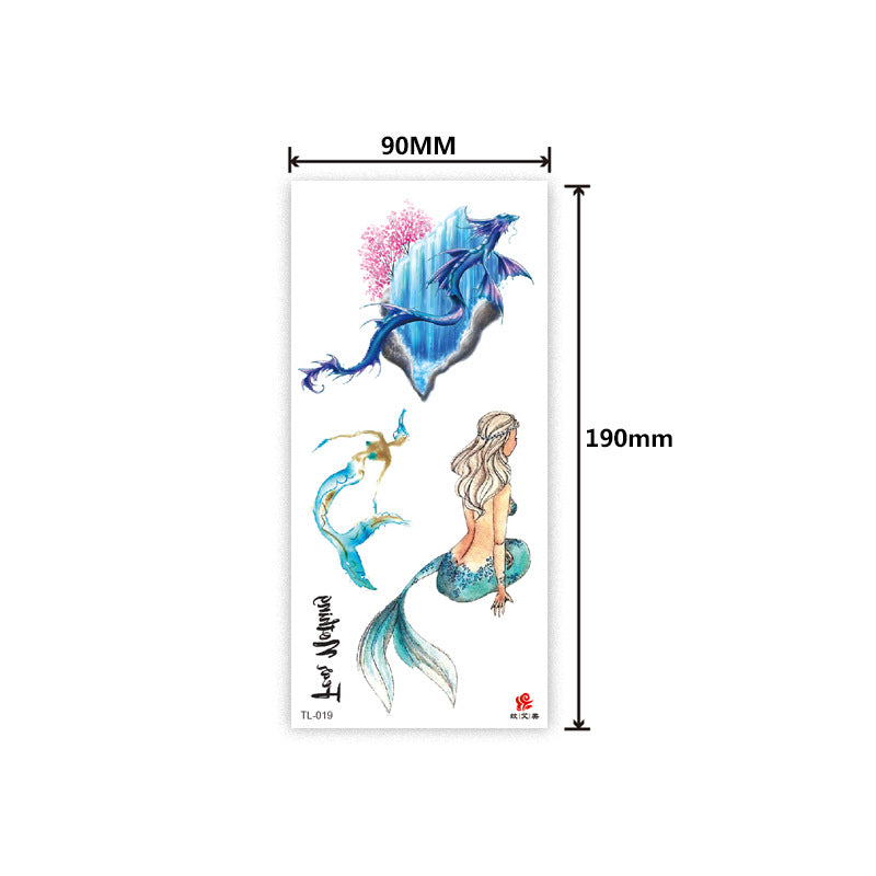 Free shipping Tattoo In Stock Factory Wholesale Tattoo Sticker Flower Animal Tattoo Sticker Waterproof Colorful Plant Animal Tattoo Sticker Tattoo