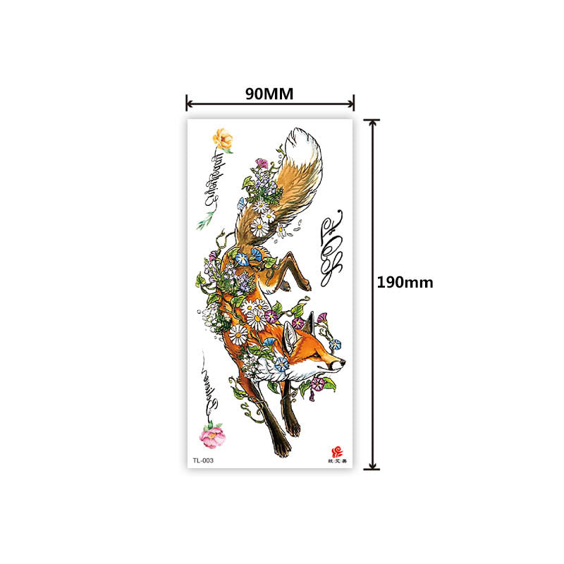 Free shipping Tattoo In Stock Factory Wholesale Tattoo Sticker Flower Animal Tattoo Sticker Waterproof Colorful Plant Animal Tattoo Sticker Tattoo