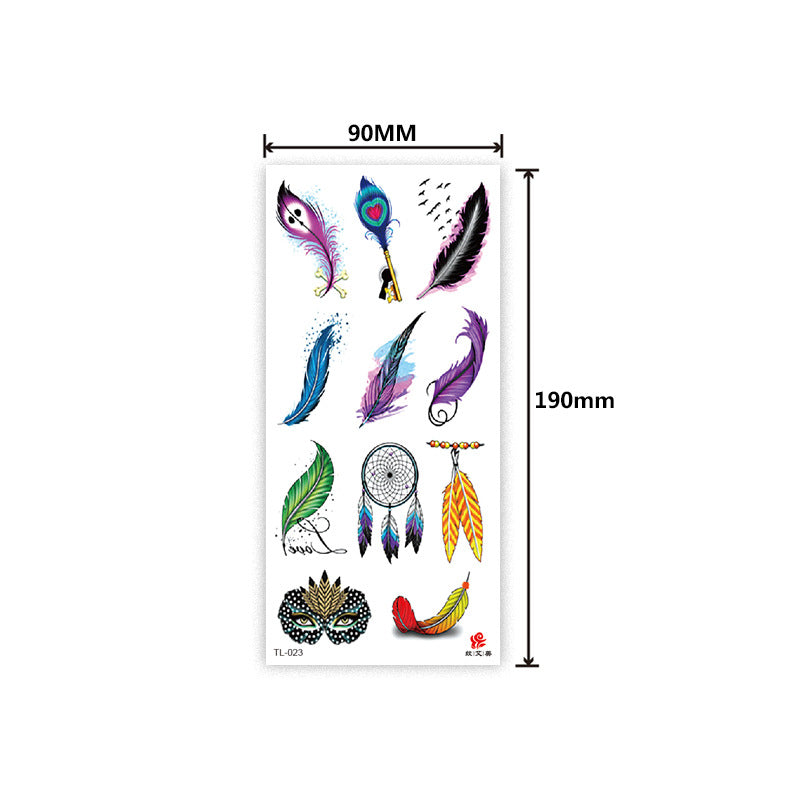 Free shipping Tattoo In Stock Factory Wholesale Tattoo Sticker Flower Animal Tattoo Sticker Waterproof Colorful Plant Animal Tattoo Sticker Tattoo