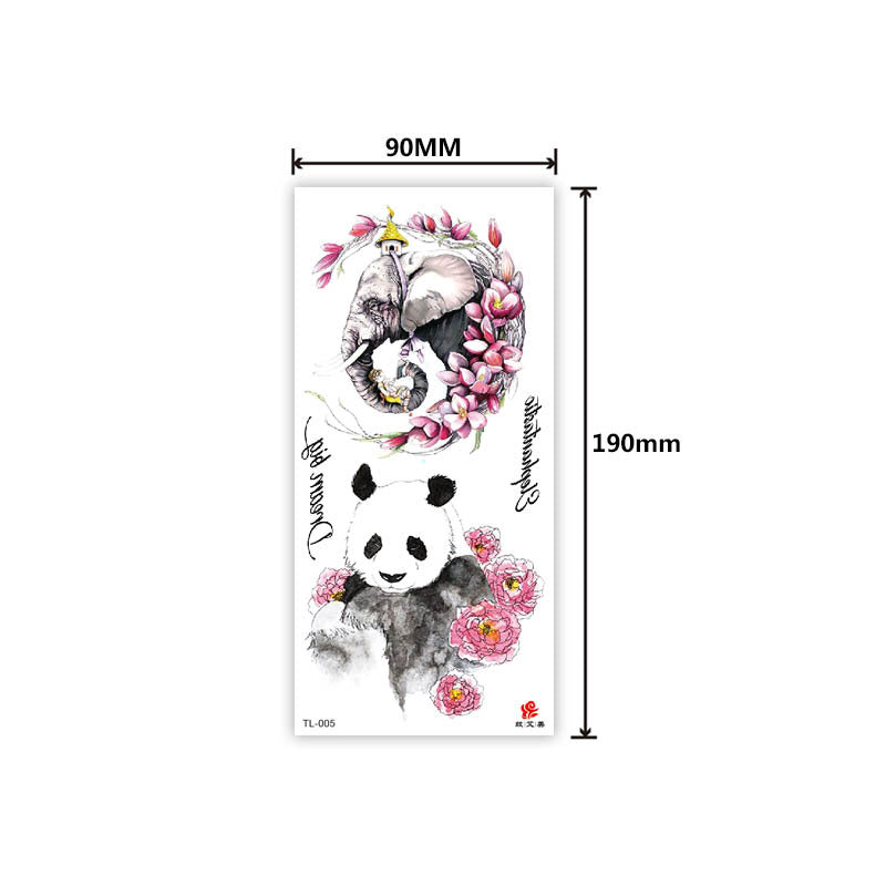 Free shipping Tattoo In Stock Factory Wholesale Tattoo Sticker Flower Animal Tattoo Sticker Waterproof Colorful Plant Animal Tattoo Sticker Tattoo
