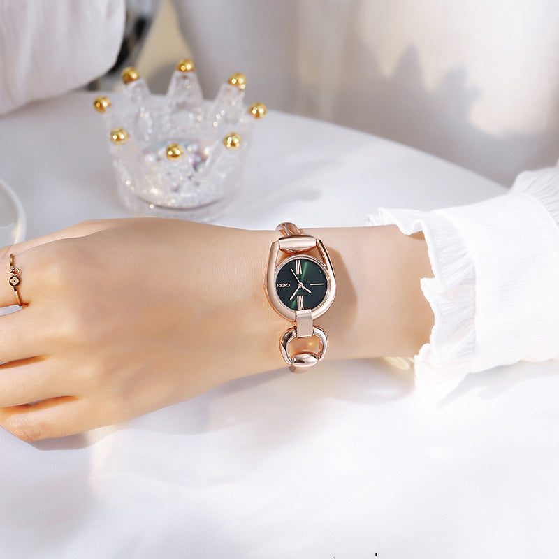 Fashion women's watchNew Cross-Border New Women's Bracelet Watch Douyin Online Influencer Same Watch Fashion Simple Temperament Hollow Sheet Women