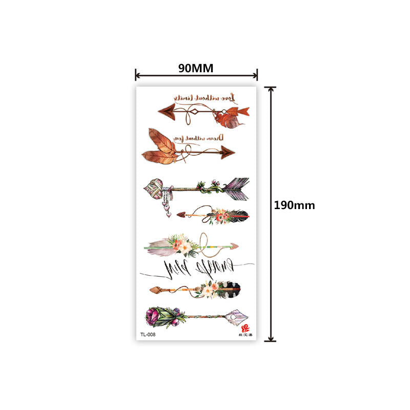 Free shipping Tattoo In Stock Factory Wholesale Tattoo Sticker Flower Animal Tattoo Sticker Waterproof Colorful Plant Animal Tattoo Sticker Tattoo