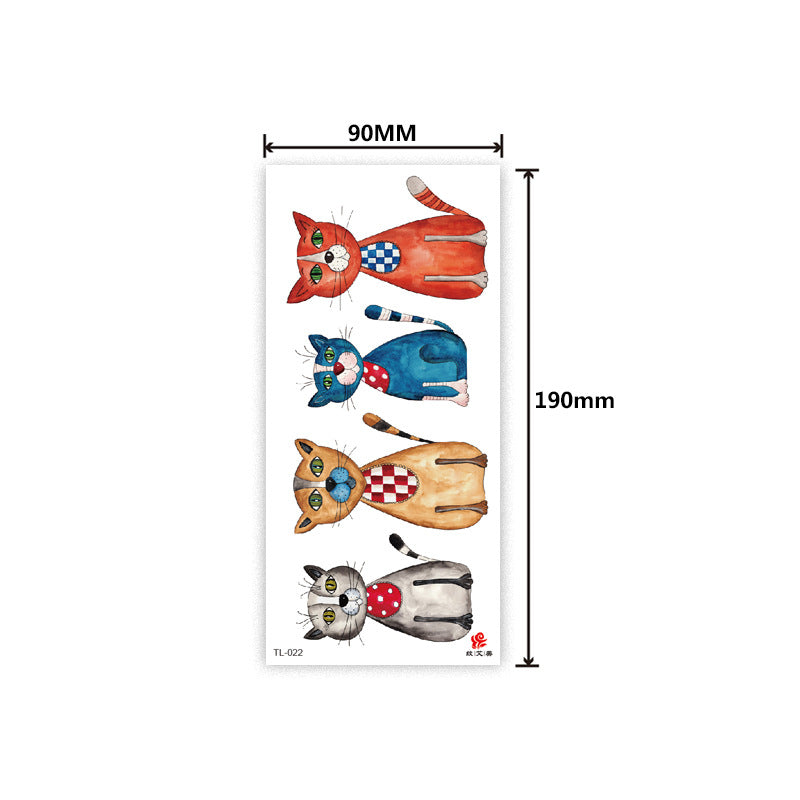 Free shipping Tattoo In Stock Factory Wholesale Tattoo Sticker Flower Animal Tattoo Sticker Waterproof Colorful Plant Animal Tattoo Sticker Tattoo
