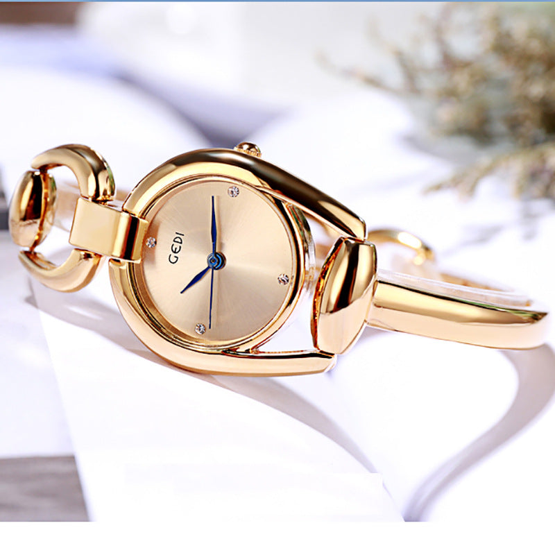 Fashion women's watchNew Cross-Border New Women's Bracelet Watch Douyin Online Influencer Same Watch Fashion Simple Temperament Hollow Sheet Women