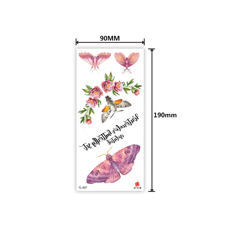 Free shipping Tattoo In Stock Factory Wholesale Tattoo Sticker Flower Animal Tattoo Sticker Waterproof Colorful Plant Animal Tattoo Sticker Tattoo