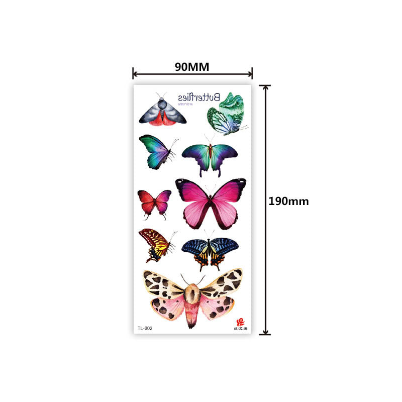 Free shipping Tattoo In Stock Factory Wholesale Tattoo Sticker Flower Animal Tattoo Sticker Waterproof Colorful Plant Animal Tattoo Sticker Tattoo