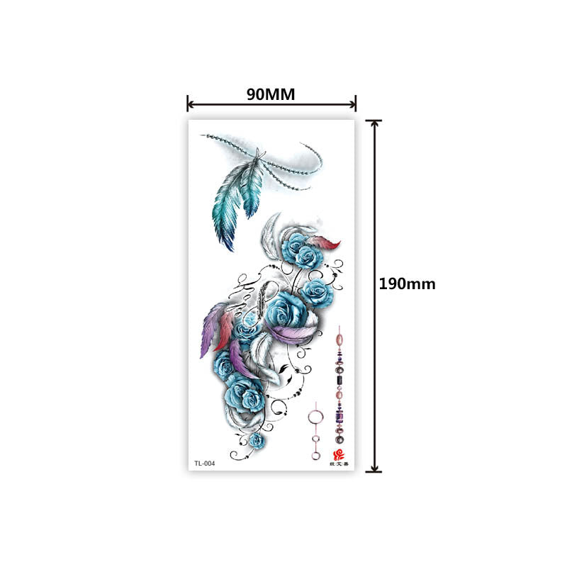 Free shipping Tattoo In Stock Factory Wholesale Tattoo Sticker Flower Animal Tattoo Sticker Waterproof Colorful Plant Animal Tattoo Sticker Tattoo