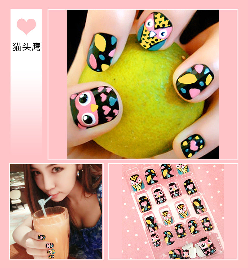 Fashion  nail Internet Celebrity Fake Nail Patch Wear Armor Finished Product Nail Tip Nail Stickers Disassembly Nail Patch Female Removable Nail Stickers