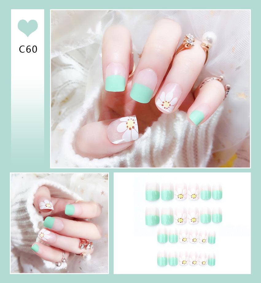 Fashion  nail Internet Celebrity Fake Nail Patch Wear Armor Finished Product Nail Tip Nail Stickers Disassembly Nail Patch Female Removable Nail Stickers