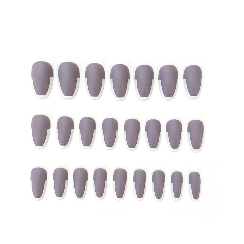 Fashion  nail Lisa Same European and American Nail Fake Nail Patch Fake Nail Tip Detachable Wearable Finished Nail Beauty Nail MS-33