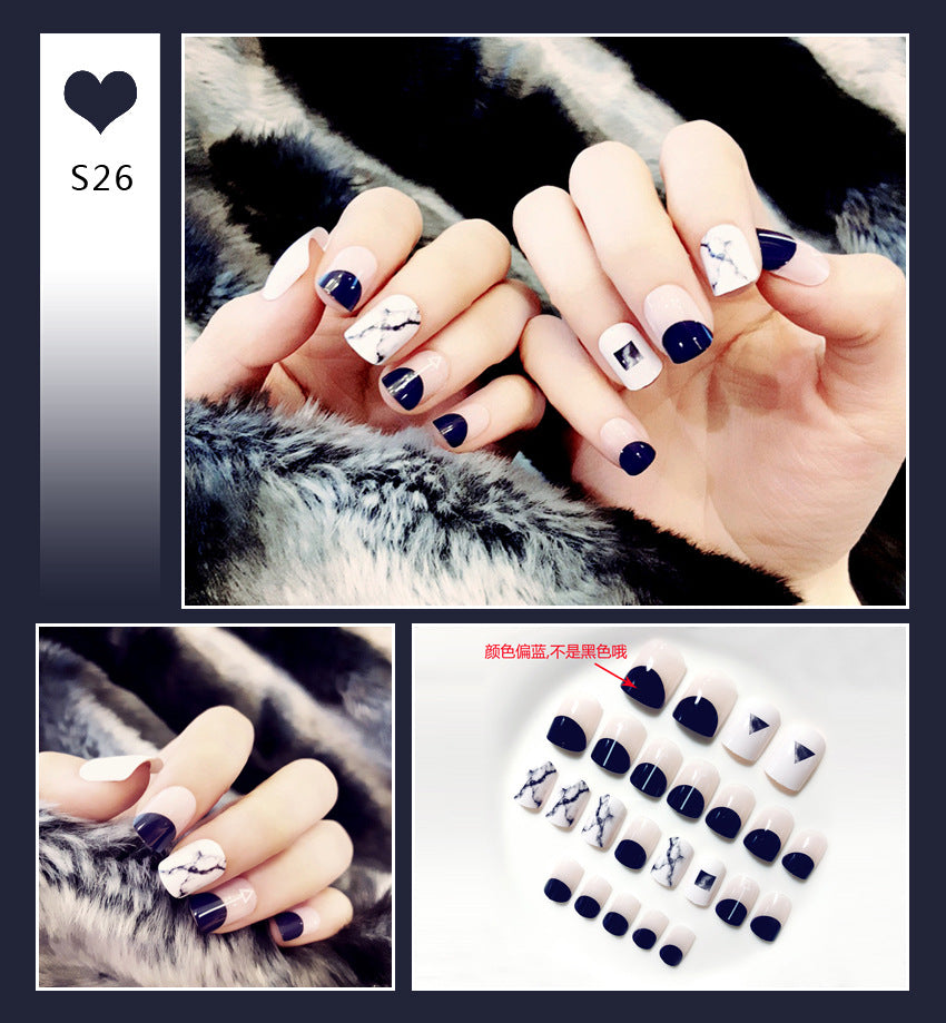 Fashion  nail Internet Celebrity Fake Nail Patch Wear Armor Finished Product Nail Tip Nail Stickers Disassembly Nail Patch Female Removable Nail Stickers