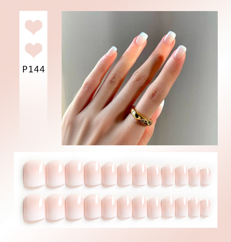Fashion  nail Internet Celebrity Fake Nail Patch Wear Armor Finished Product Nail Tip Nail Stickers Removable Nail Patch Stall Supply Manufacturer