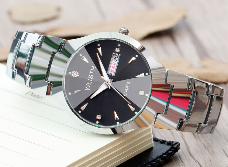 Fashion women's watchWlisth Men's Watch Fashion Men's Watch Couple Watch Luminous Waterproof Steel Watch Women's Watch Wholesale