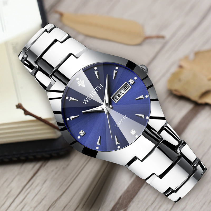 Fashion women's watchWlisth Men's Watch Fashion Men's Watch Couple Watch Luminous Waterproof Steel Watch Women's Watch Wholesale