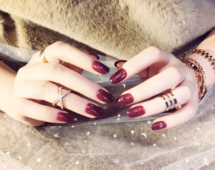 Fashion  nail Nail Tips Finished Product Fake Nails Fake Nails Pieces Manicure 24 Pieces Finished Product Good Quality L40