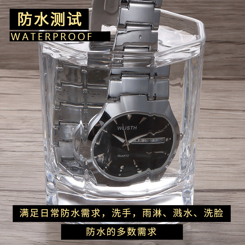 Fashion women's watchWlisth Men's Watch Fashion Men's Watch Couple Watch Luminous Waterproof Steel Watch Women's Watch Wholesale