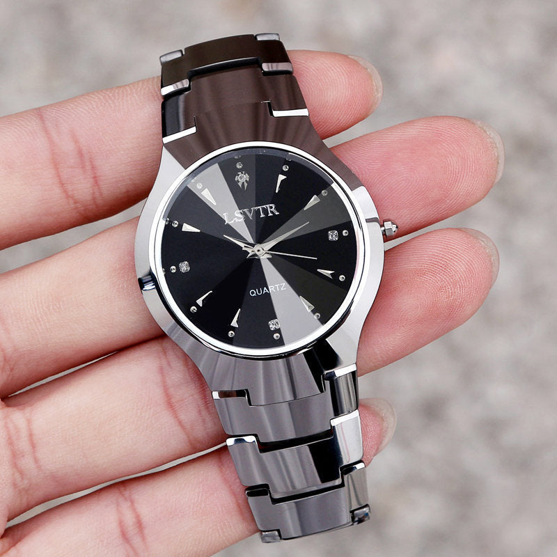 Fashion women's watchOnline Hot Sale Genuine Goods Watch Women's Men's Watch Tungsten Steel Color Men's Quartz Calendar Watch Women's Couple Student's Watch