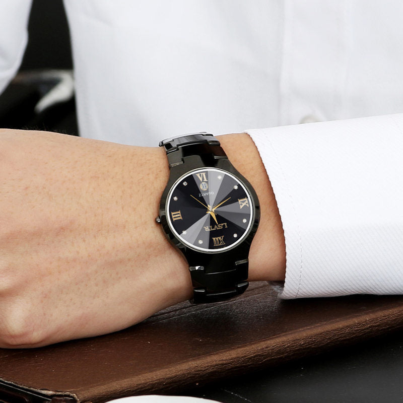 Fashion women's watchOnline Hot Sale Genuine Goods Watch Women's Men's Watch Tungsten Steel Color Men's Quartz Calendar Watch Women's Couple Student's Watch