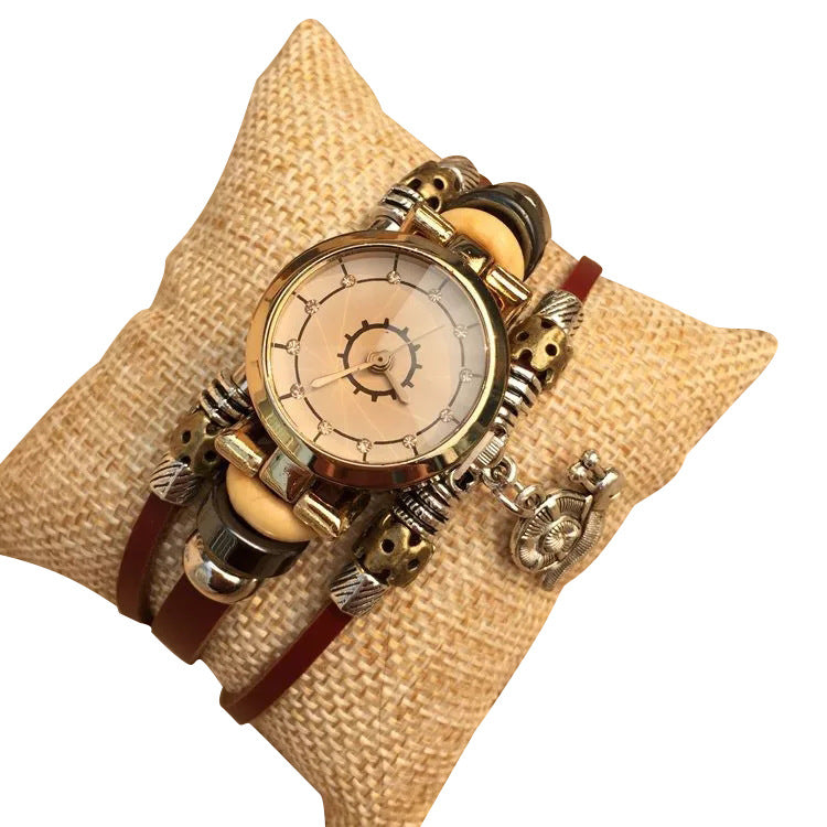 Women's fashion watch 手表 女款韩版时尚高档皮带学生手链表水钻女士小表盘厂家批发