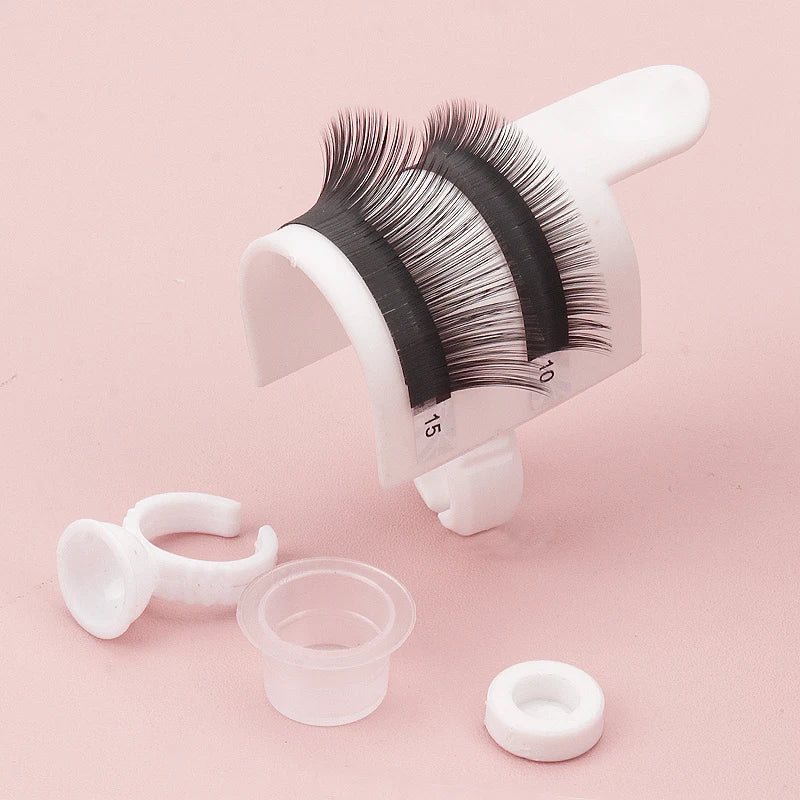 美容睫毛延伸工具5 Pcs U形睫毛分离器睫毛固定器睫毛延伸环套装