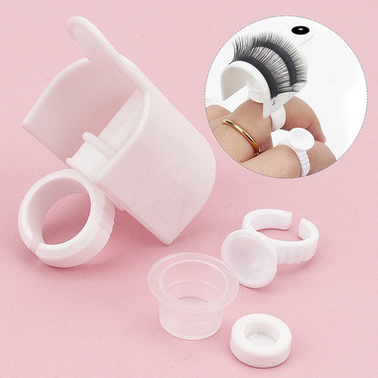 美容睫毛延伸工具5 Pcs U形睫毛分离器睫毛固定器睫毛延伸环套装