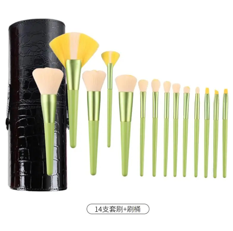 优质柔软化妆套刷私人标签眉刷多功能化妆套刷