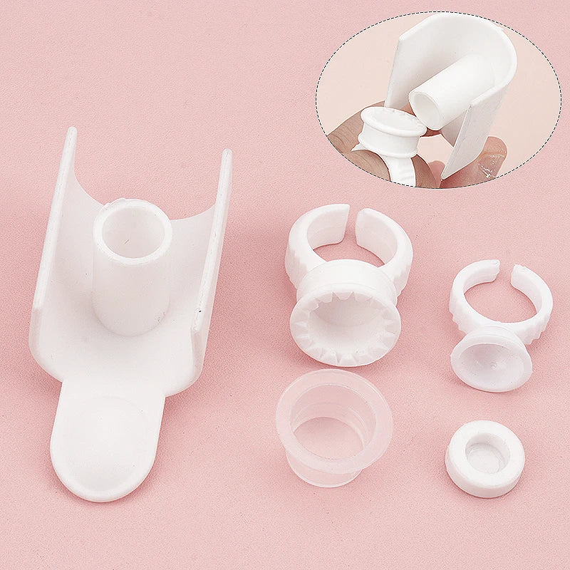 美容睫毛延伸工具5 Pcs U形睫毛分离器睫毛固定器睫毛延伸环套装