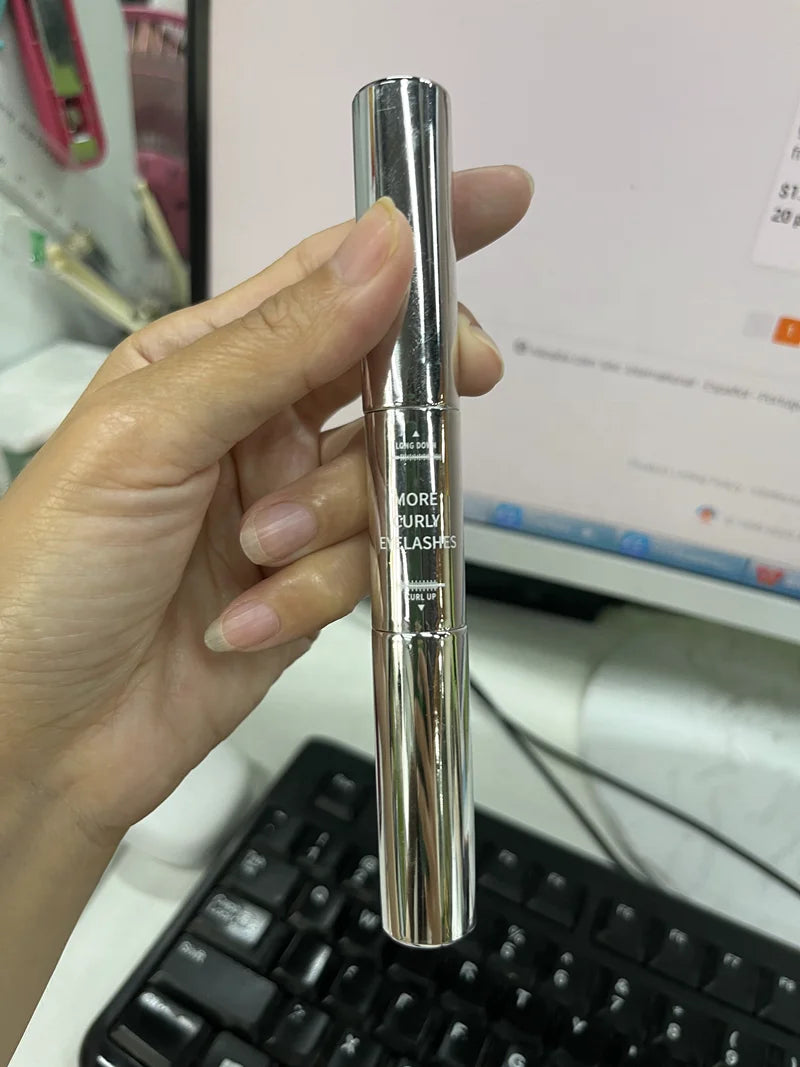 双面长戴睫毛膏OEM 2in1形状长而厚的睫毛扩展睫毛膏，带银色包装