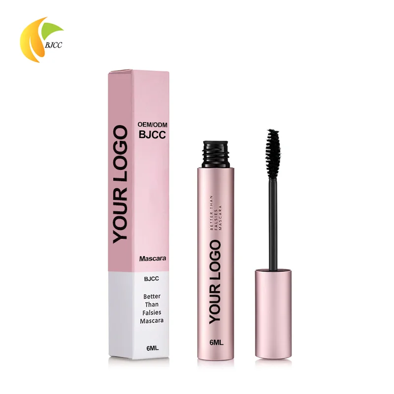 OEM Custom Logo Oil Free 4D Silk Fiber Volume Eye Lash Lengthening Makeup Natural Organic Vegan Waterproof Mascara Private Label