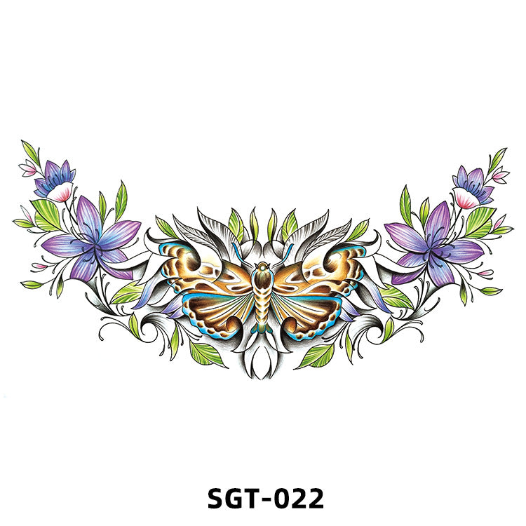 Free shipping Tattoo 2023 New Factory Wholesale Chest Paste Tattoo Sticker Back Tattoo Wings Big Picture Sticker Tattoo Sticker Back Sticker