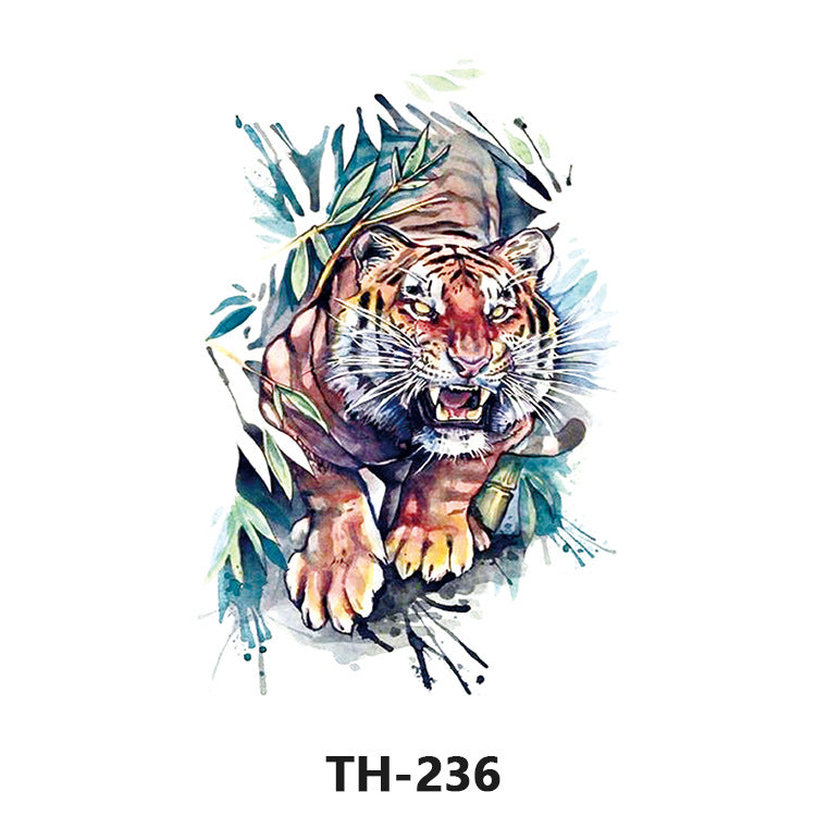 Free shipping Tattoo Factory Sticker Tattoo Tattoo Sticker Simulation Tattoo Sticker Paper Flower Color Water Transfer Stickers Sweatproof and Waterproof Direct Wholesale